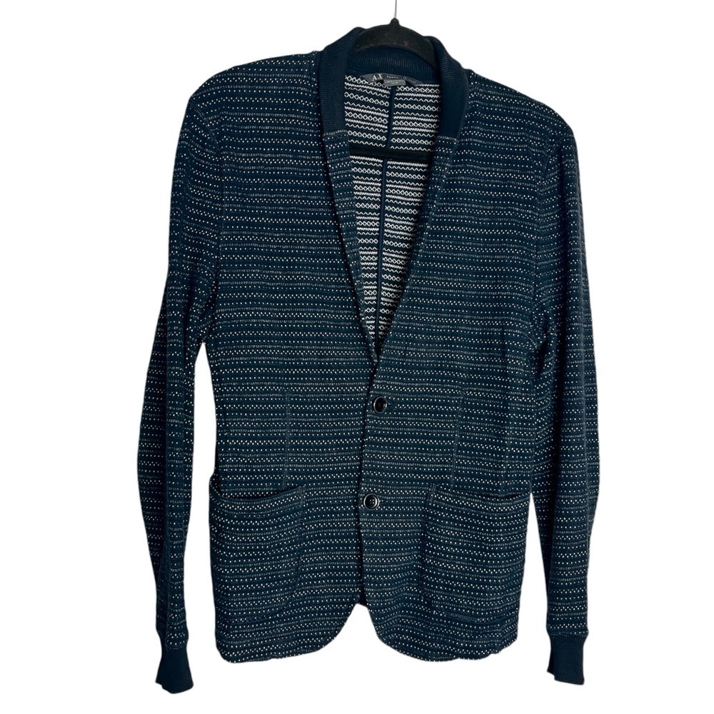 Armani Exchange Knit Jersey Casual Cotton Casual Blazer Jacket, size XS